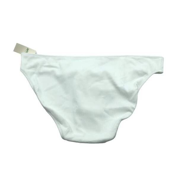 Aerie Womens Bikini Swim Bottom Ribbed Hipster Brief White Size L - Picture 2 of 4